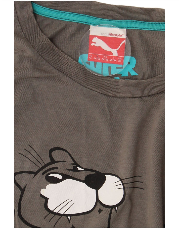 Camiseta masculina PUMA Graphic XL cinza