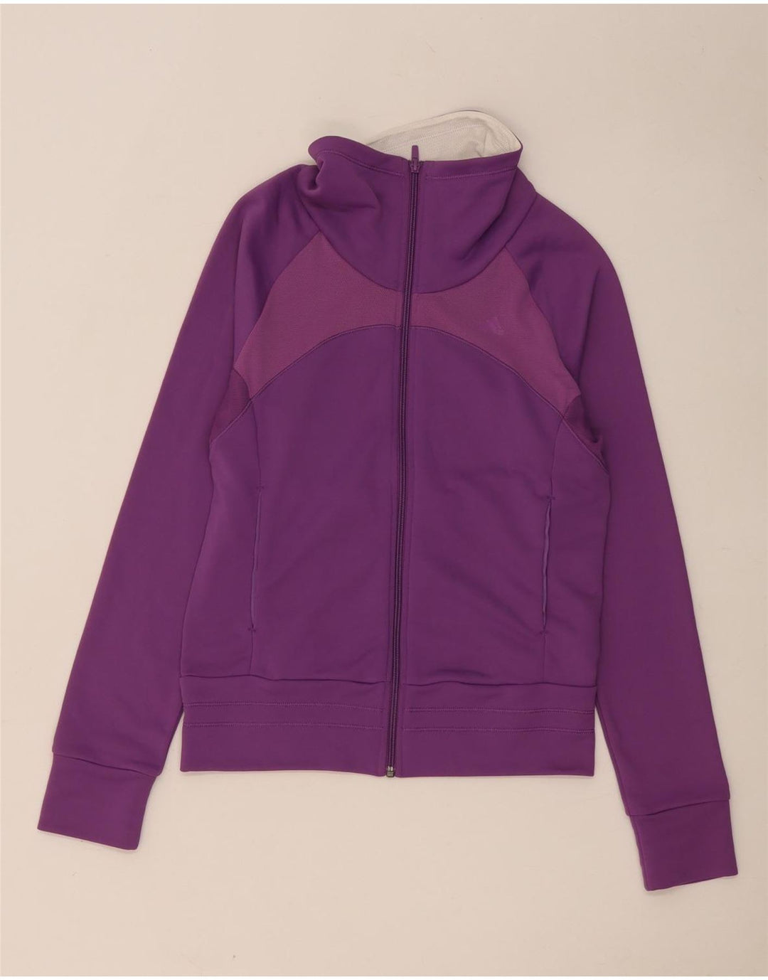 Adidas Womens Climacool Tracksuit Top Jacket UK 12 Médio Roxo