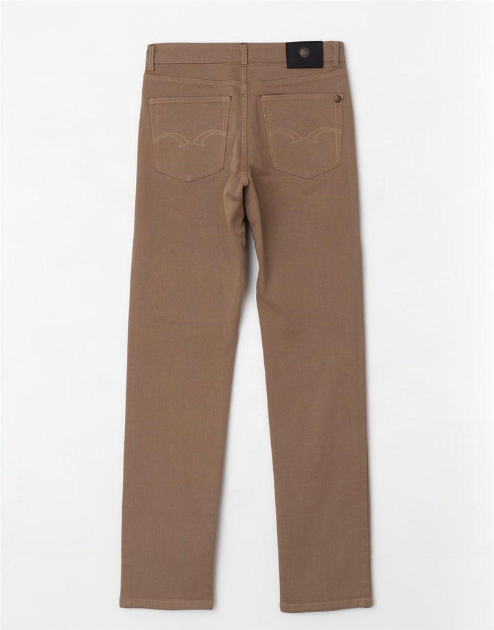 Trussardi Calça jeans reta masculina W31 L33 algodão cinza