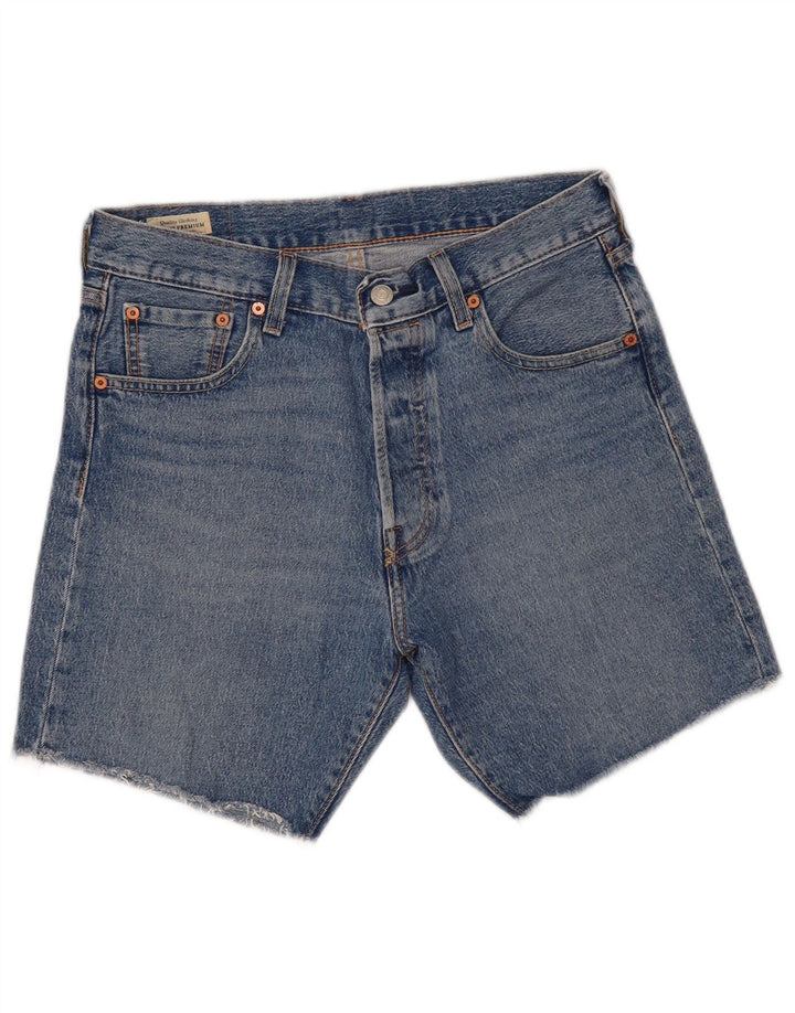 Shorts jeans masculino 501 da Levi's W30 algodão azul médio