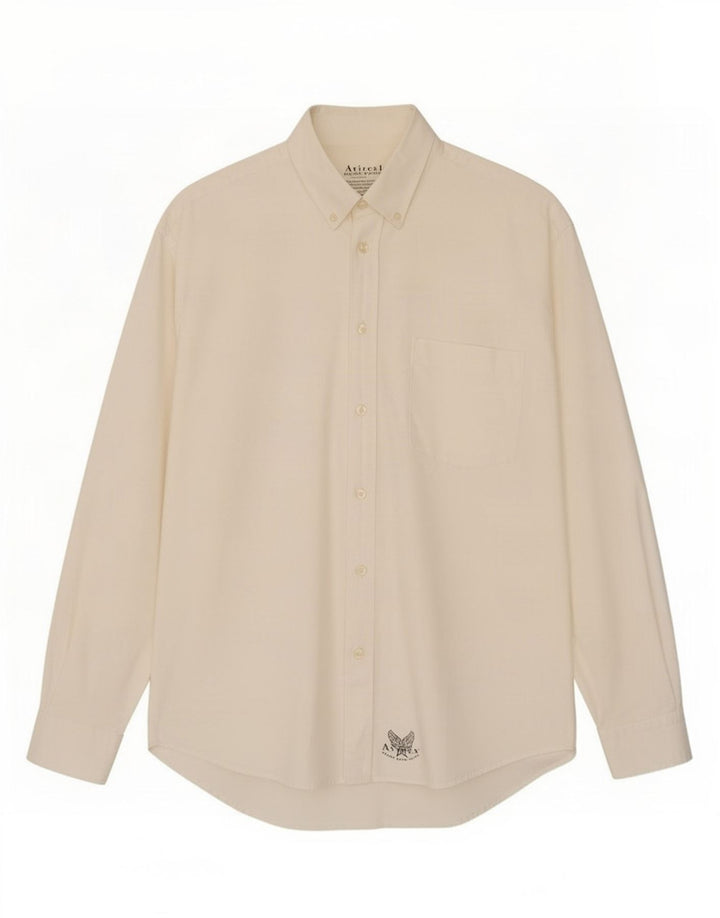 Camisa masculina Avirex grande algodão branco