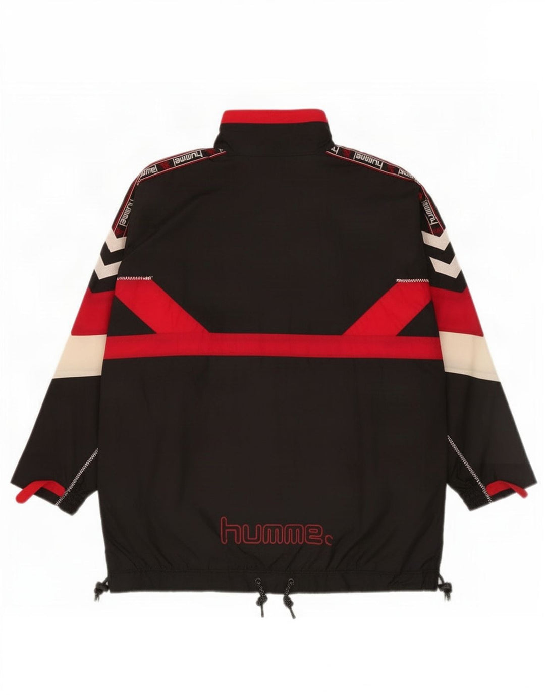 Hummel Mens Pulôver Treino Top Jaqueta Médio Preto Colorblock Esportes