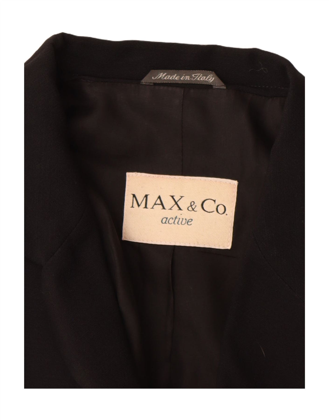 Sobretudo feminino Max & Co. UK 12 lã preta média