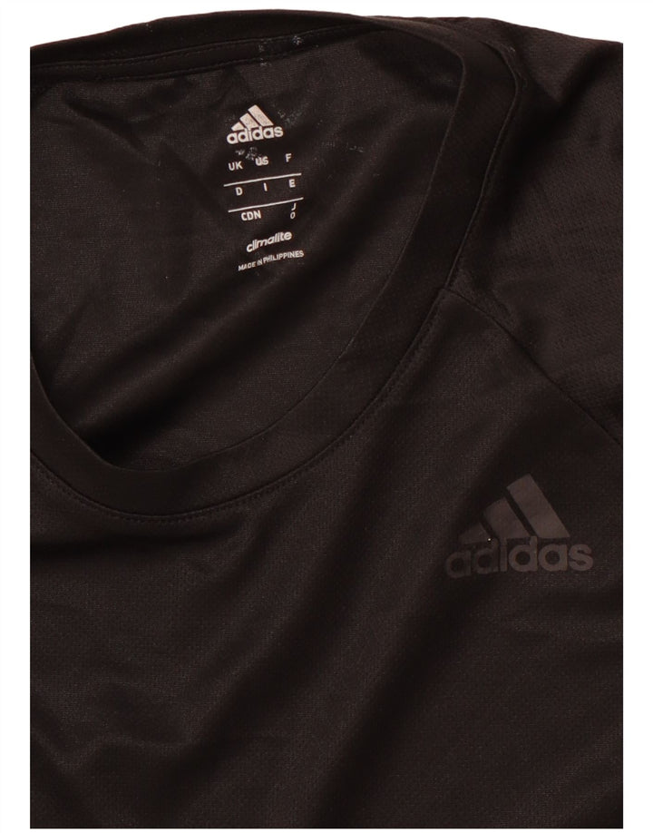 Camiseta Adidas Masculina Climalite Top Médio Preto Poliéster Esportivo