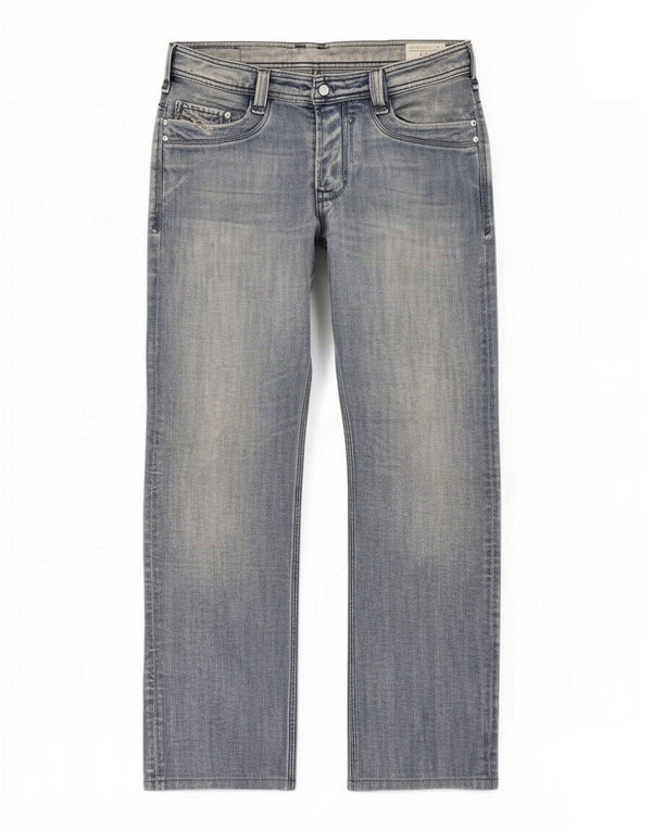 Diesel Mens Timmen Straight Jeans W31 L30 Azul Algodão