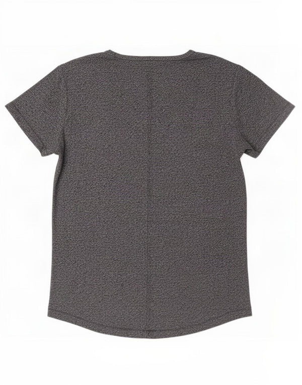 Tommy Hilfiger Camiseta masculina pequena de poliéster manchado azul marinho