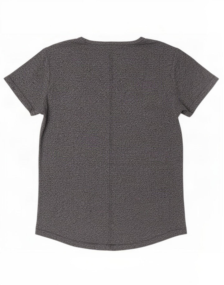 Tommy Hilfiger Camiseta masculina pequena de poliéster manchado azul marinho