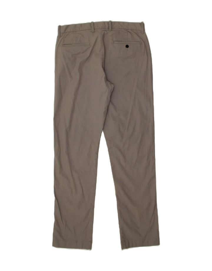J. CREW Womens Flex Straight Chino Trousers W34 L34 Grey Cotton Vintage J. Crew and Second-Hand J. Crew from Messina Hembry 