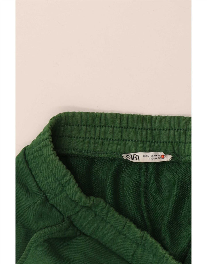 Calça de treino feminina Zara Joggers UK 12 verde médio