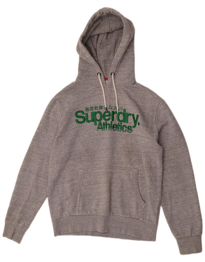 Suéter com capuz gráfico masculino Superdry 2XL cinza