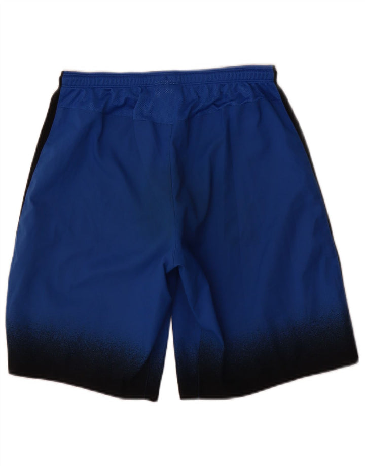Nike Mens Dri Fit Sport Shorts Pequeno Azul Colorblock Poliéster