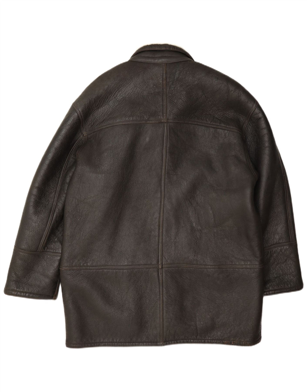 Jaqueta masculina vintage shearling tamanho 52 XL marrom