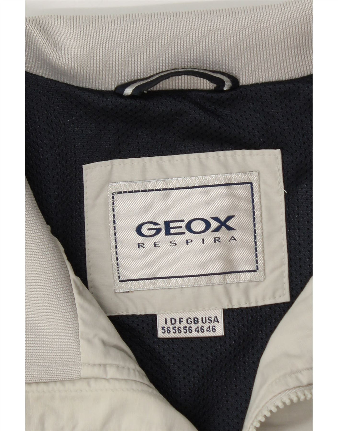 Geox Mens Respira Bomber Jacket UK 46 3XL Algodão Cinza