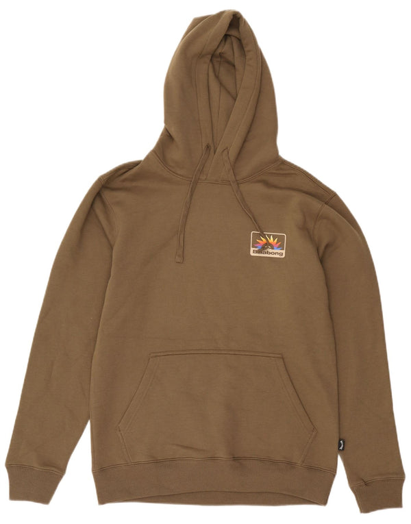 Moletom com capuz gráfico Billabong masculino Recycler, pequeno poliéster cáqui