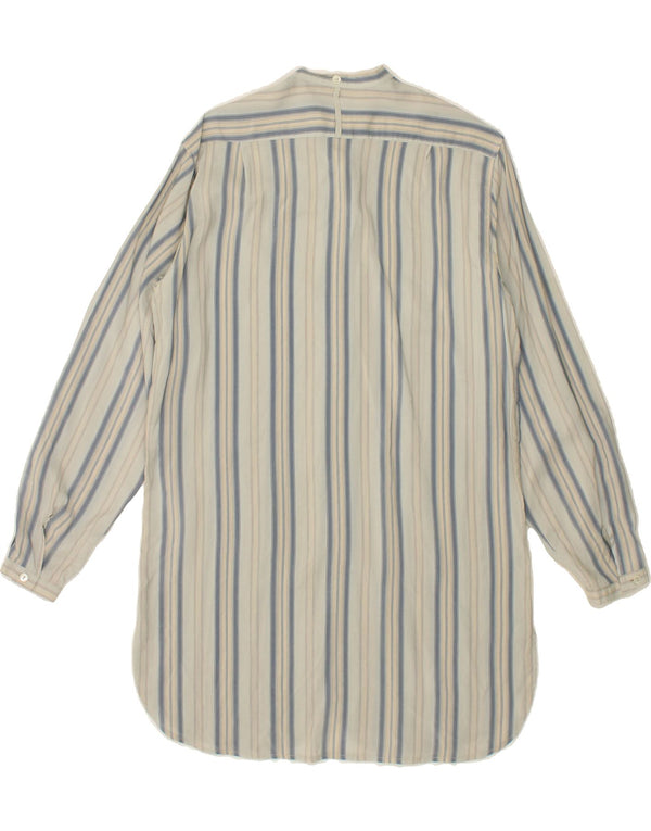 Vestido camisa feminino de manga comprida CARACTERE UK 18 XL cinza listrado