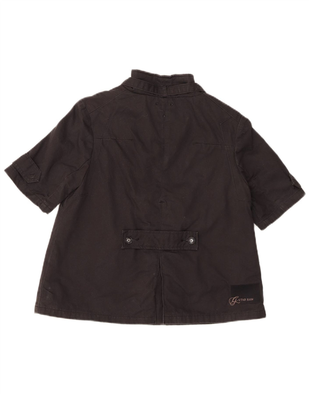 Jaqueta bomber feminina de manga curta G-Star UK 10 algodão preto pequeno