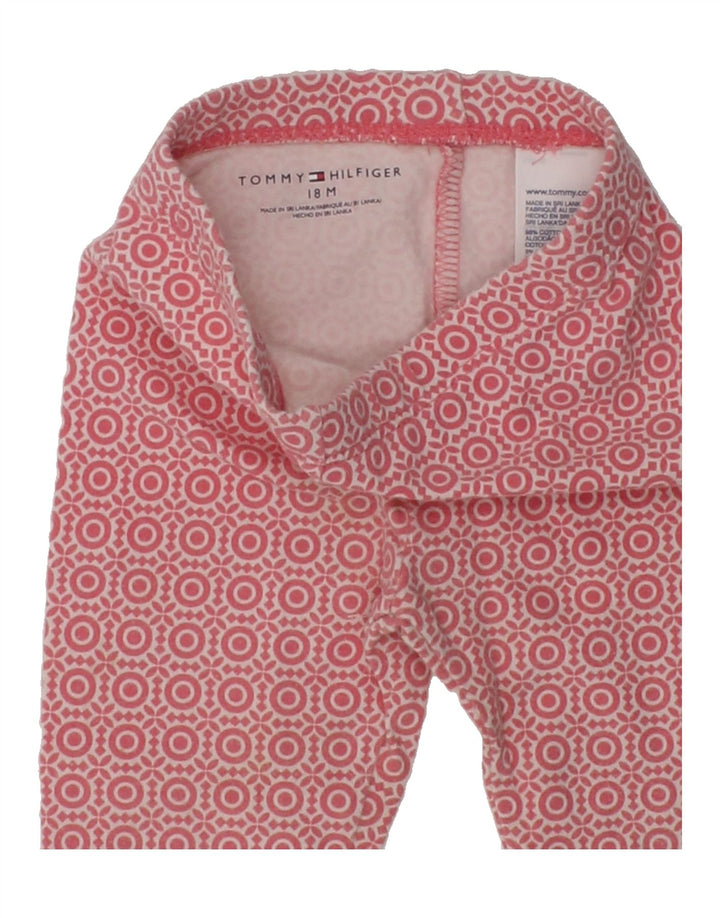 TOMMY HILFIGER Baby Girls Casual Trousers 12-18 Months Pink Cotton | Vintage Tommy Hilfiger | Thrift | Second-Hand Tommy Hilfiger | Used Clothing | Messina Hembry 
