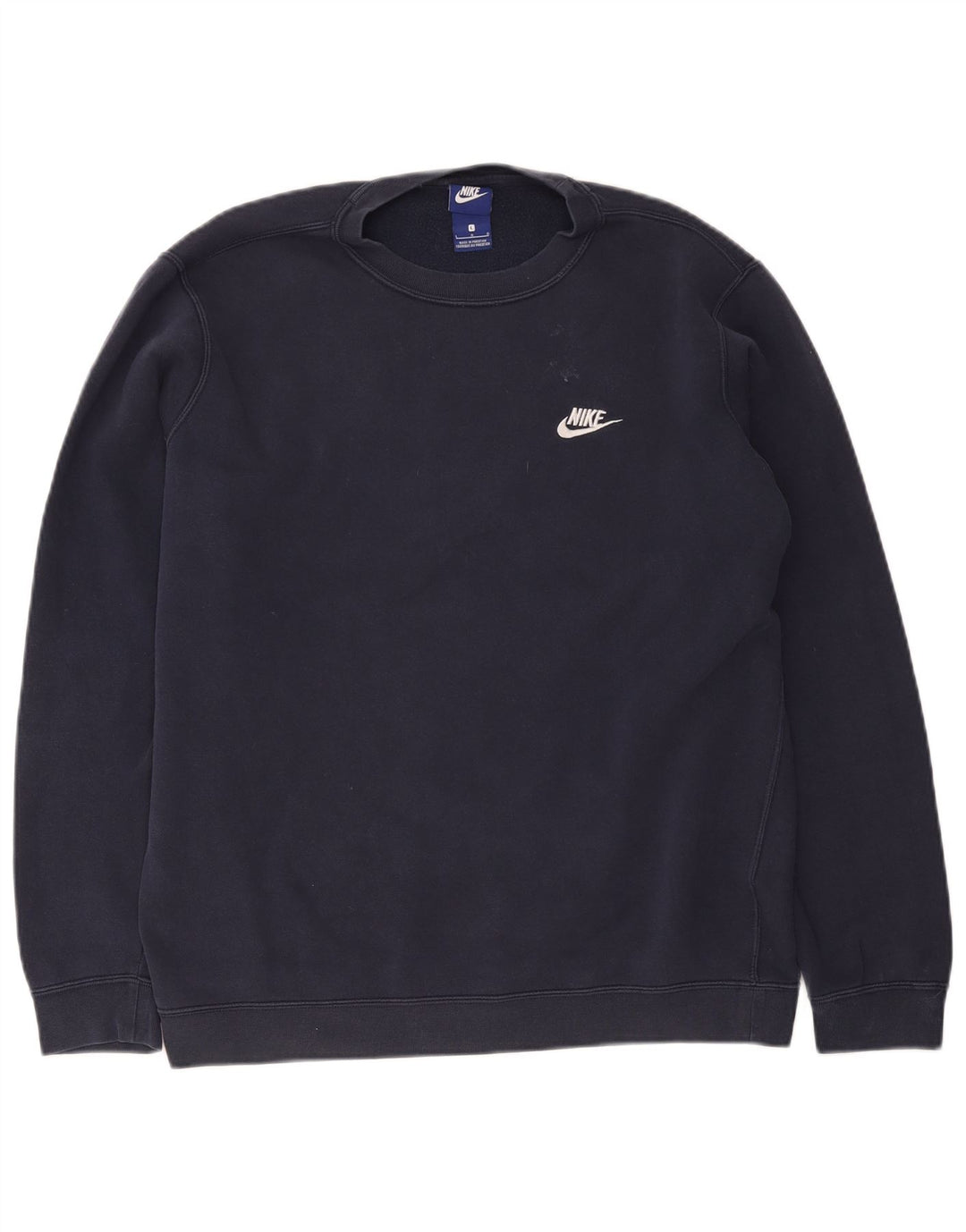 Moletom masculino Nike Jumper grande algodão azul marinho