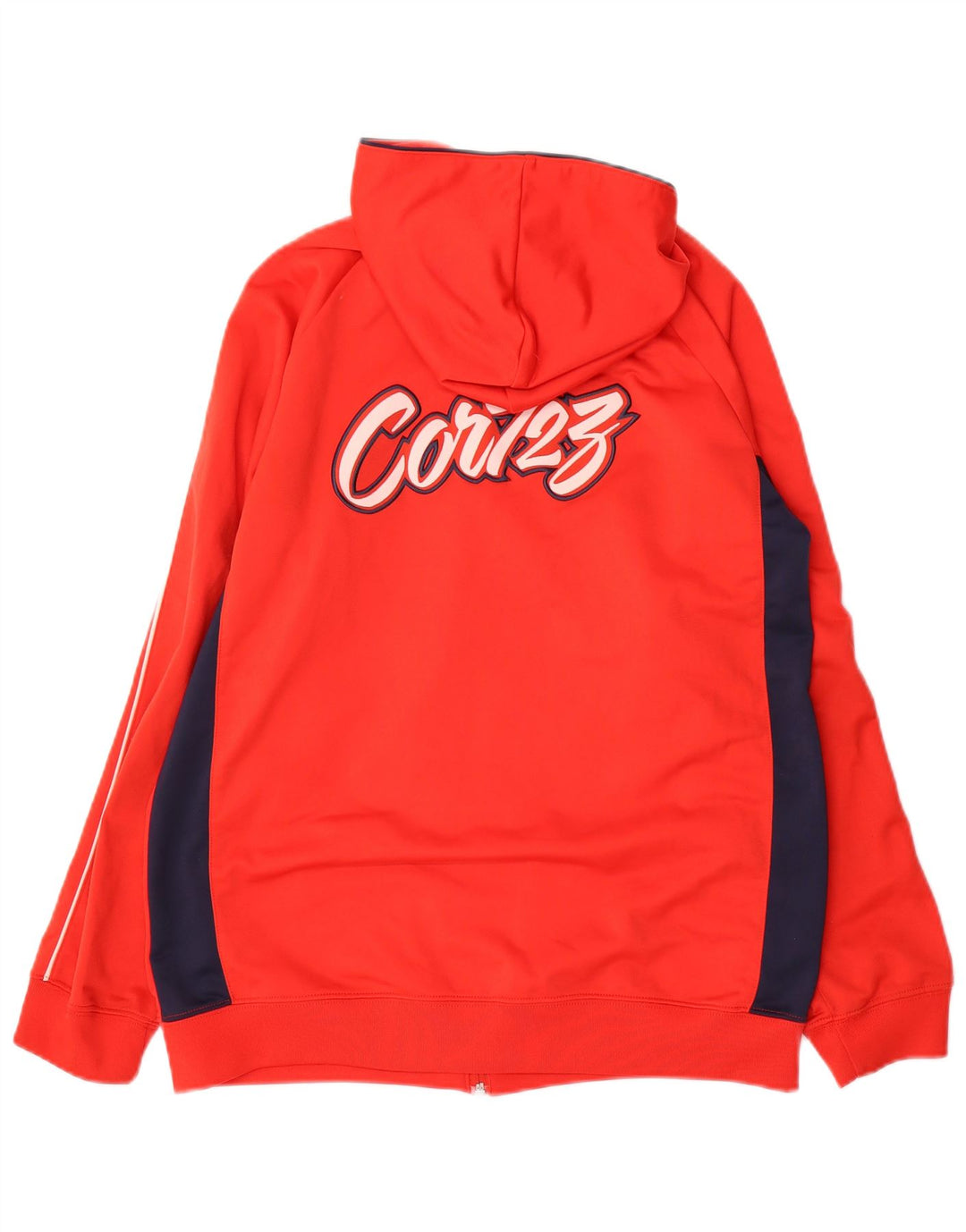 Suéter com capuz Nike Boys Cor72z Zip 13-14 anos XL vermelho colorblock