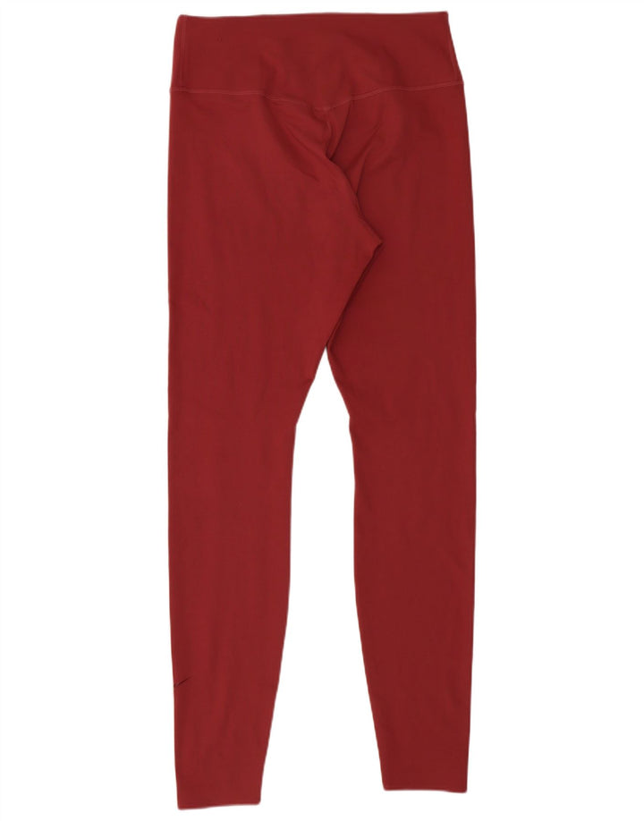 Leggings Nike Feminino UK 12 Médio Borgonha Poliéster