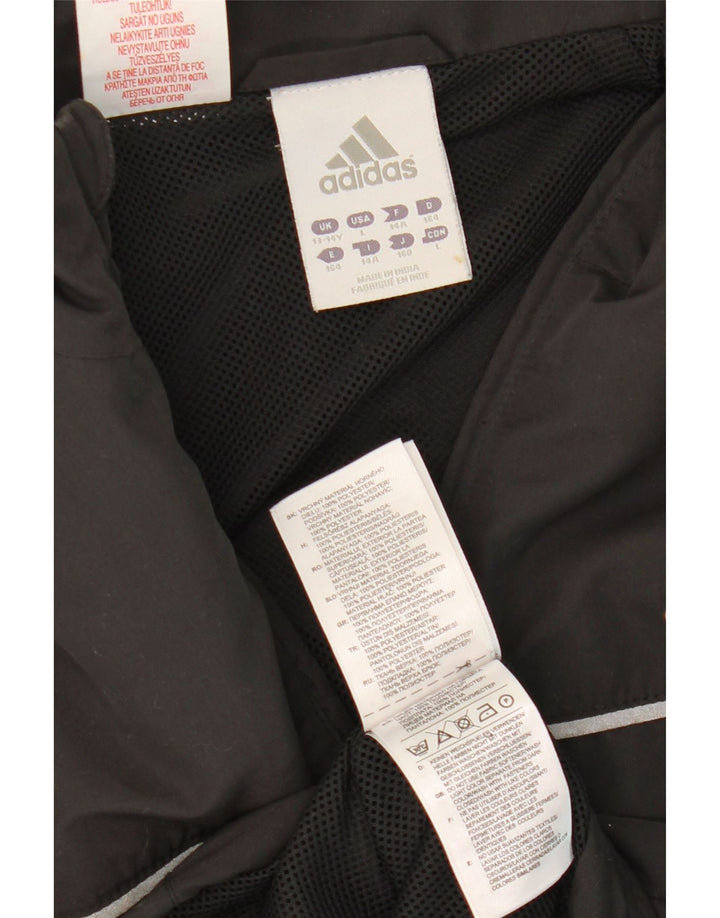 Jaqueta Adidas Menino Climalite Treino Top 13-14 Anos Cinza Poliéster