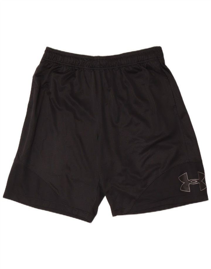 Shorts esportivos gráficos masculinos Under Armour 2XL poliéster preto