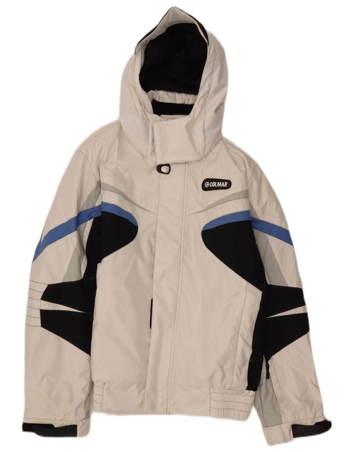 Jaqueta de esqui masculina com capuz Colmar IT 48 Medium White Colourblock