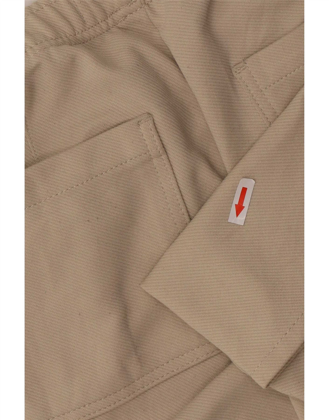 Zara Mens Casual Shorts Pequeno W27 Poliéster Bege