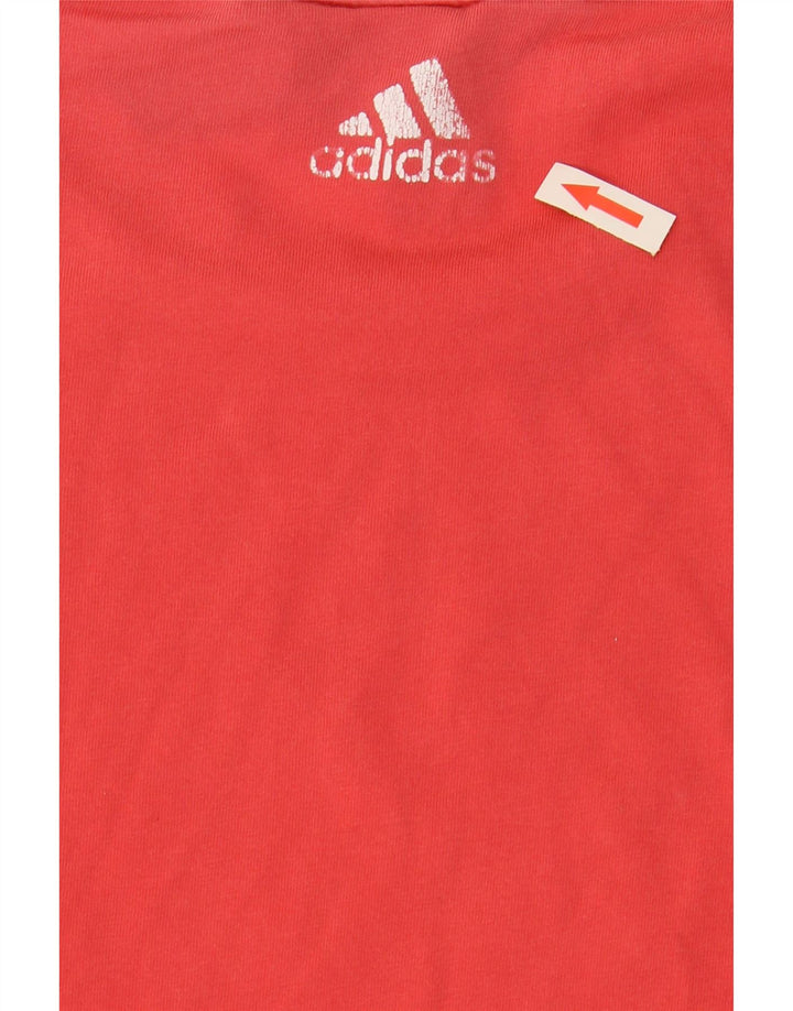 ADIDAS Womens Graphic T-Shirt Top UK 18 XL Vermelho Algodão