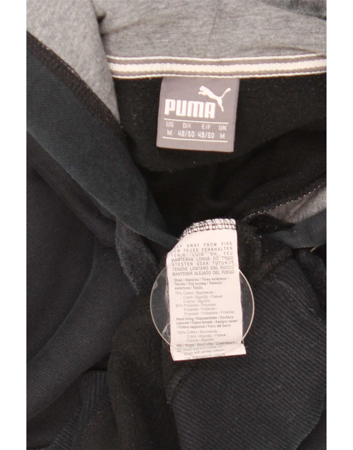 Puma Mens Hoodie Jumper Médio Algodão Preto