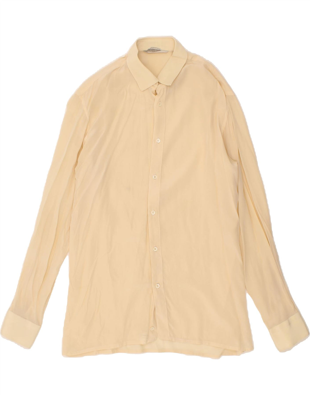 Camisa masculina VINTAGE tamanho 40 amarelo médio