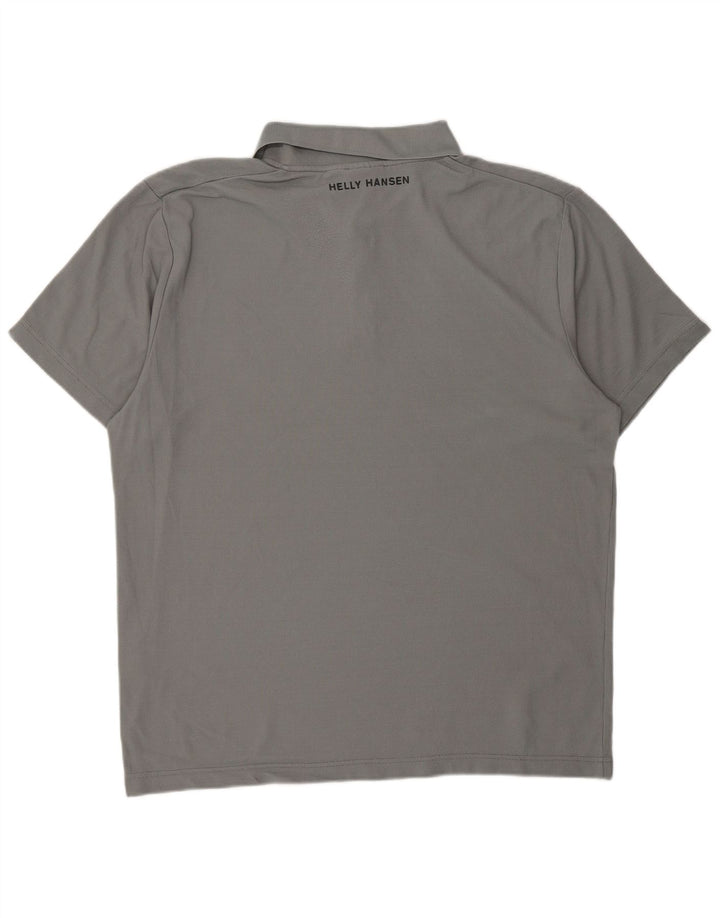 Camisa pólo masculina HELLY HANSEN XL cinza poliéster