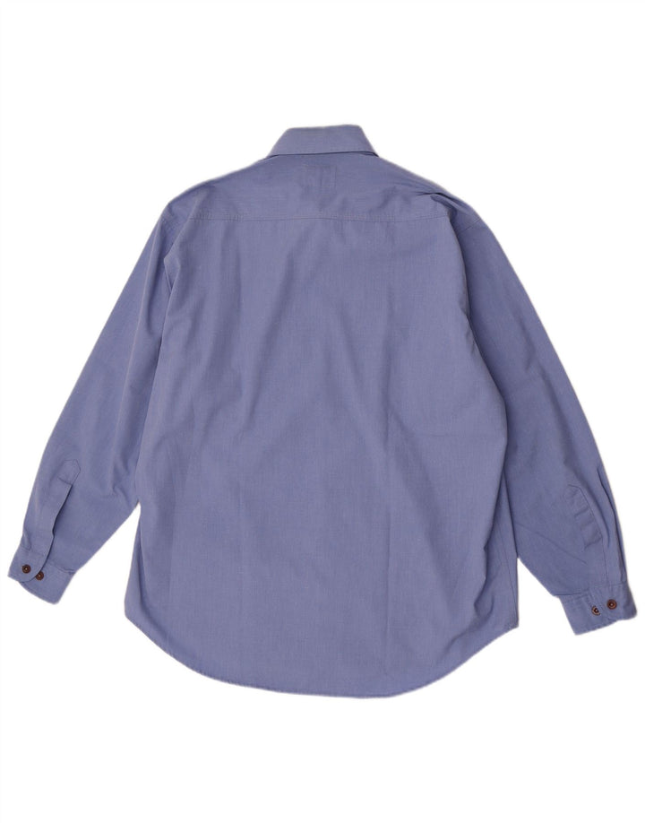 Camisa masculina Vagabond grande algodão azul