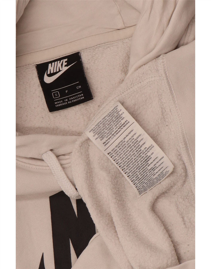 Jumper com capuz gráfico masculino Nike pequeno algodão branco