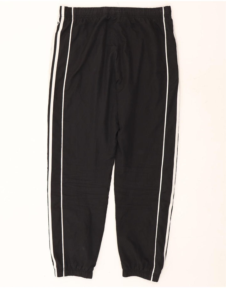 Calça de treino masculina Adidas Joggers médio preto colorblock poliéster