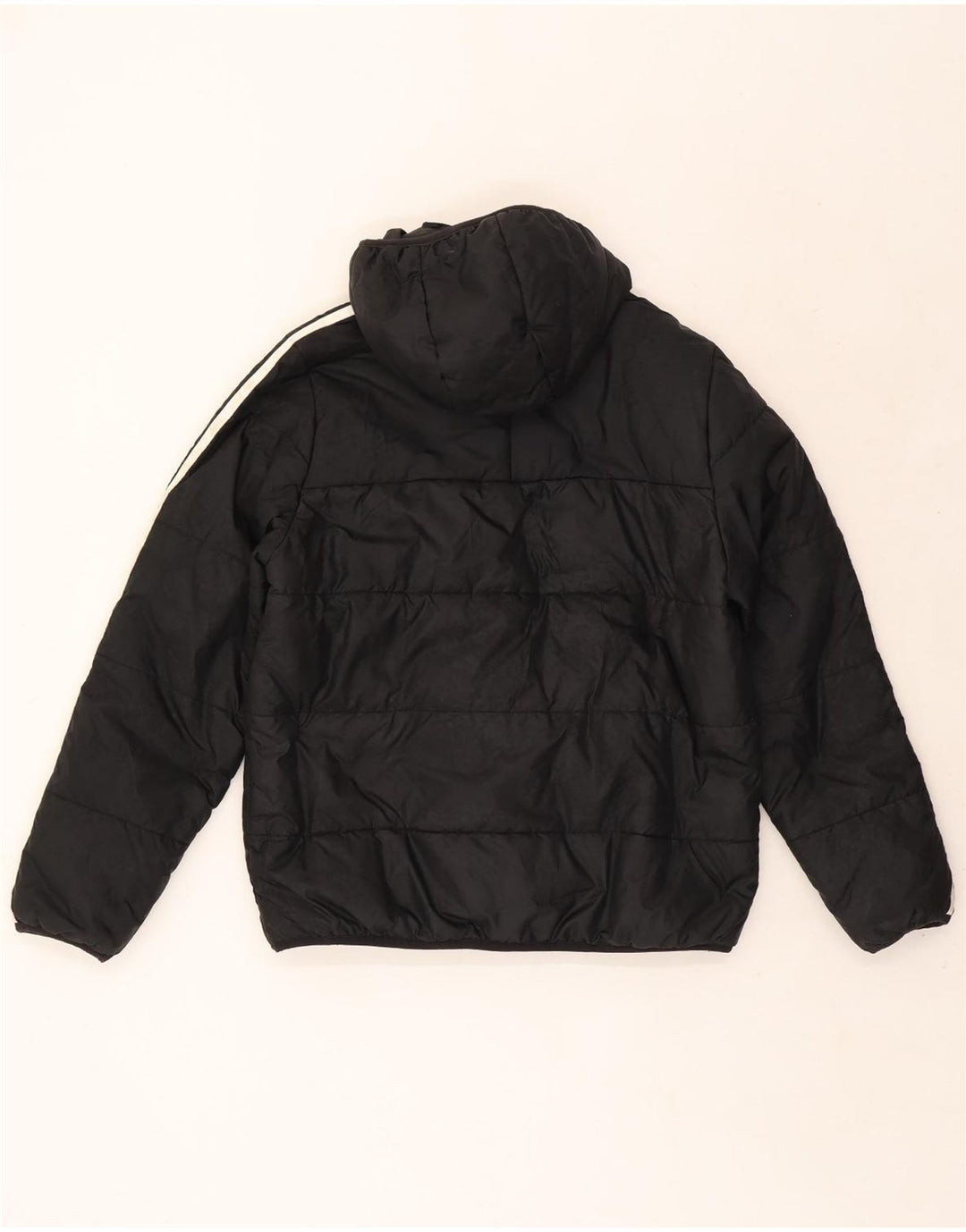 Casaco acolchoado com capuz Adidas Boys 13-14 anos preto poliéster