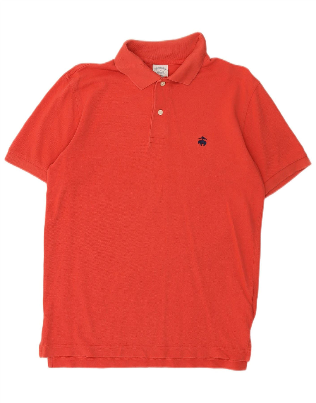 BROOKS BROTHERS Camisa polo masculina slim fit de algodão vermelho médio