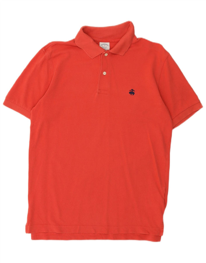 BROOKS BROTHERS Camisa polo masculina slim fit de algodão vermelho médio