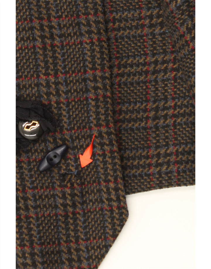 Colete masculino VINTAGE médio preto Houndstooth