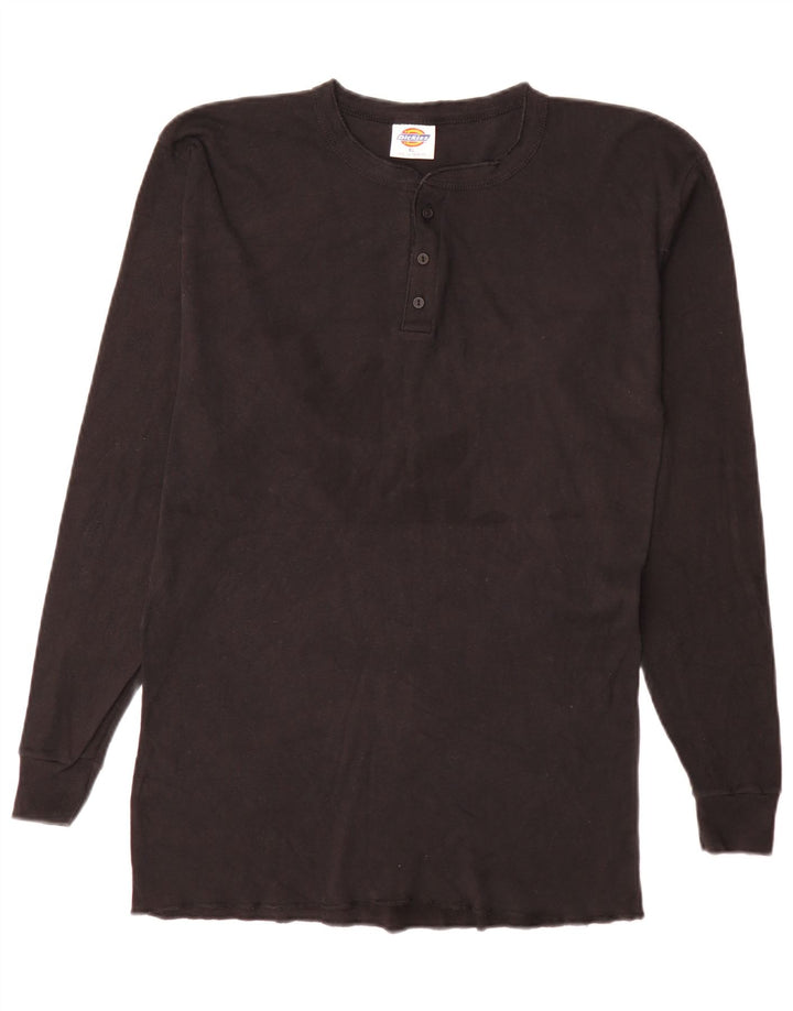 Dickies Mens Top Manga Longa XL Algodão Preto