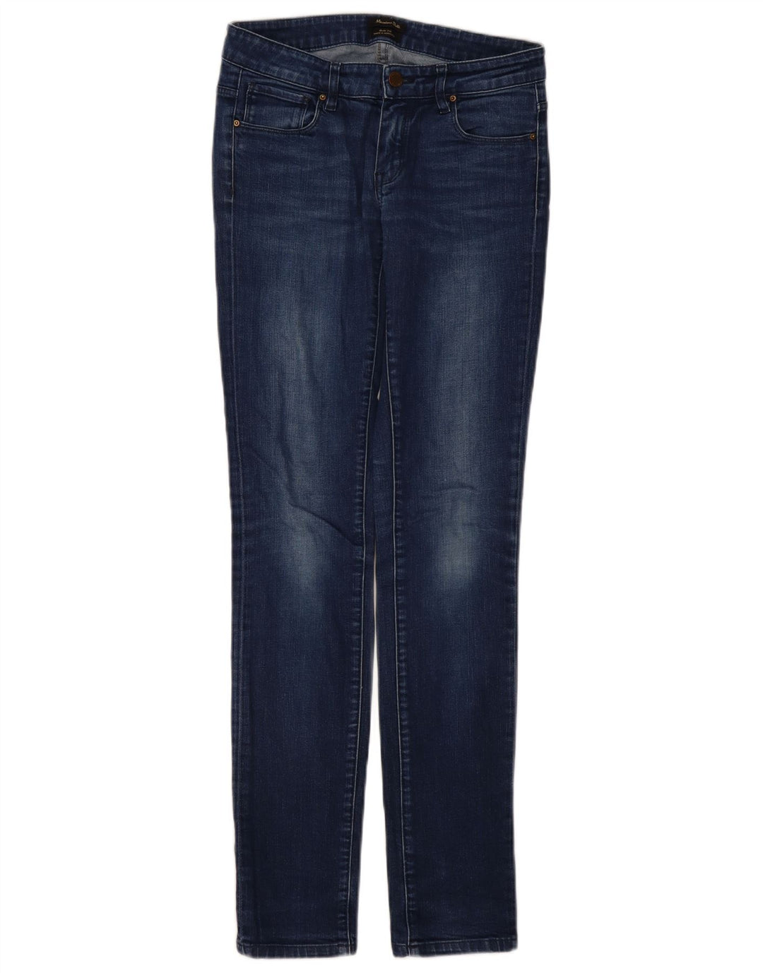 Jeans Slim Feminino Massimo Dutti EU 36 XS W26 L32 Azul Marinho