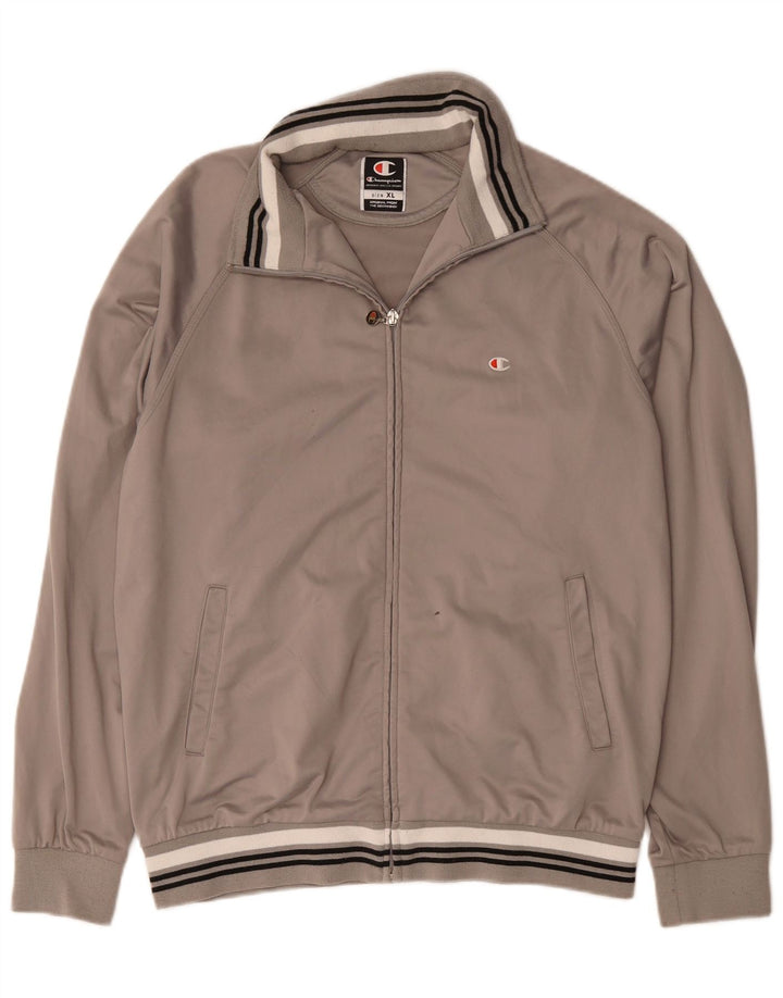 Champion Mens Treino Top Jacket XL Cinza Colourblock Poliéster