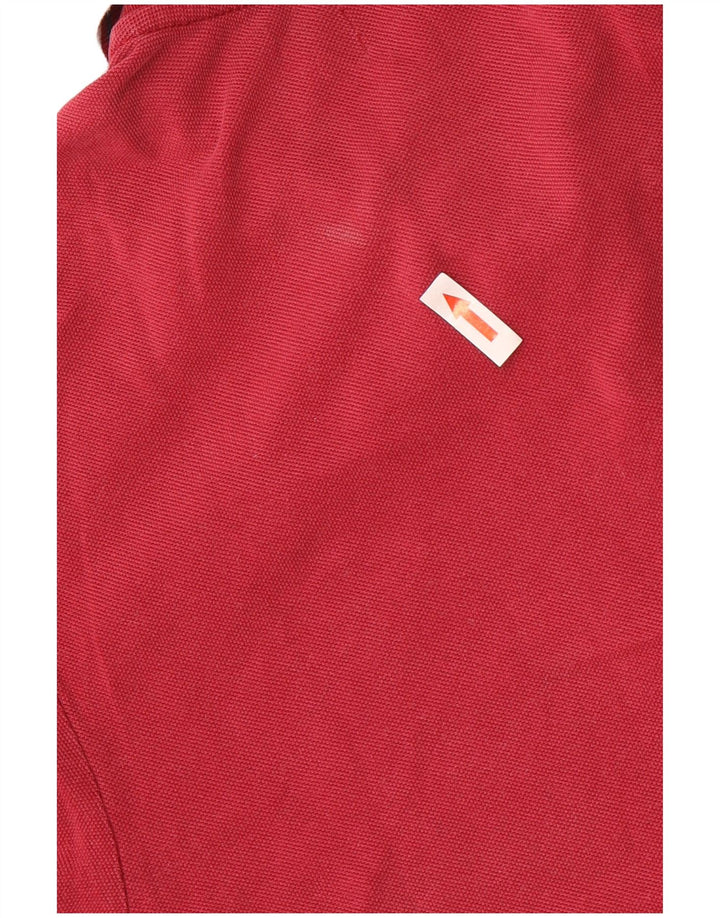 Camisa polo masculina DIADORA de algodão listrado marrom médio