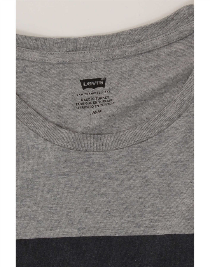 Camiseta gráfica masculina Levi's grande cinza