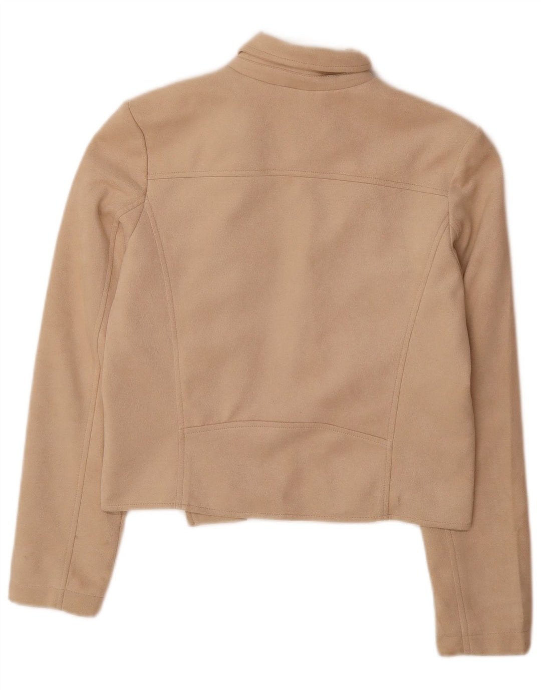 Jaqueta bomber feminina GUESS UK 10 poliéster bege pequeno