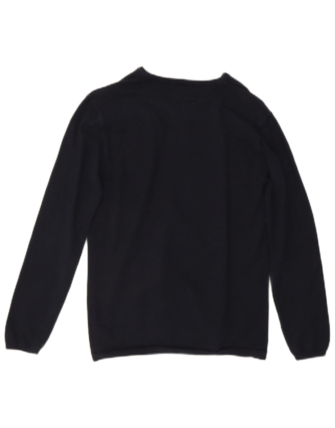 Suéter ZARA Boys com decote em V 11-12 anos azul marinho algodão