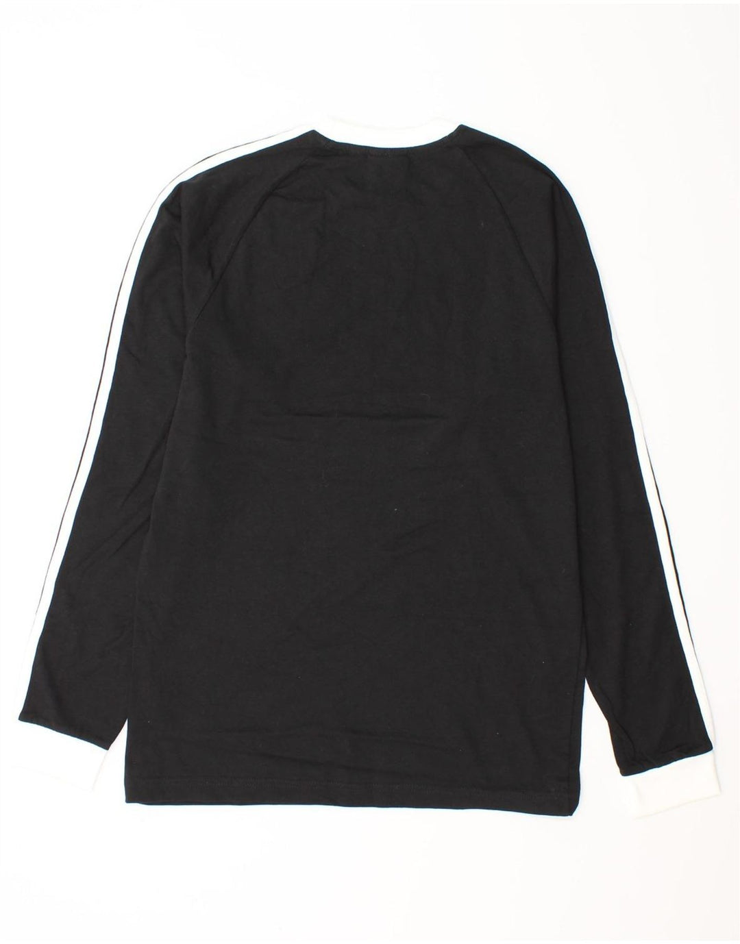 Adidas Mens Top Manga Longa Pequeno Algodão Preto