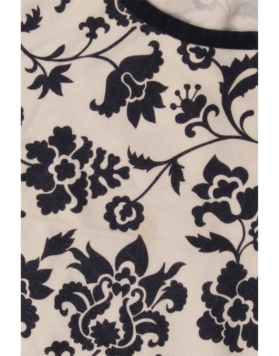 Camiseta feminina CHAPS UK 18 XL algodão floral branco