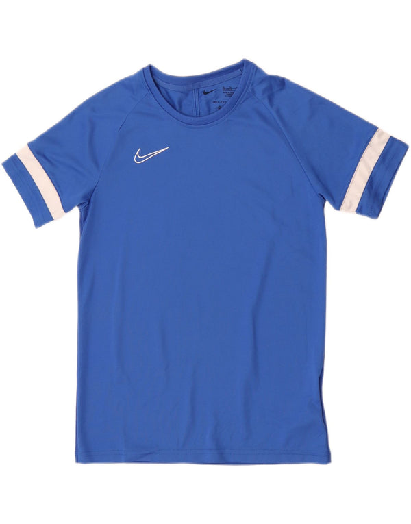Camiseta Nike Menino Top 13-14 Anos XL Azul Listrado Poliéster Esportivo