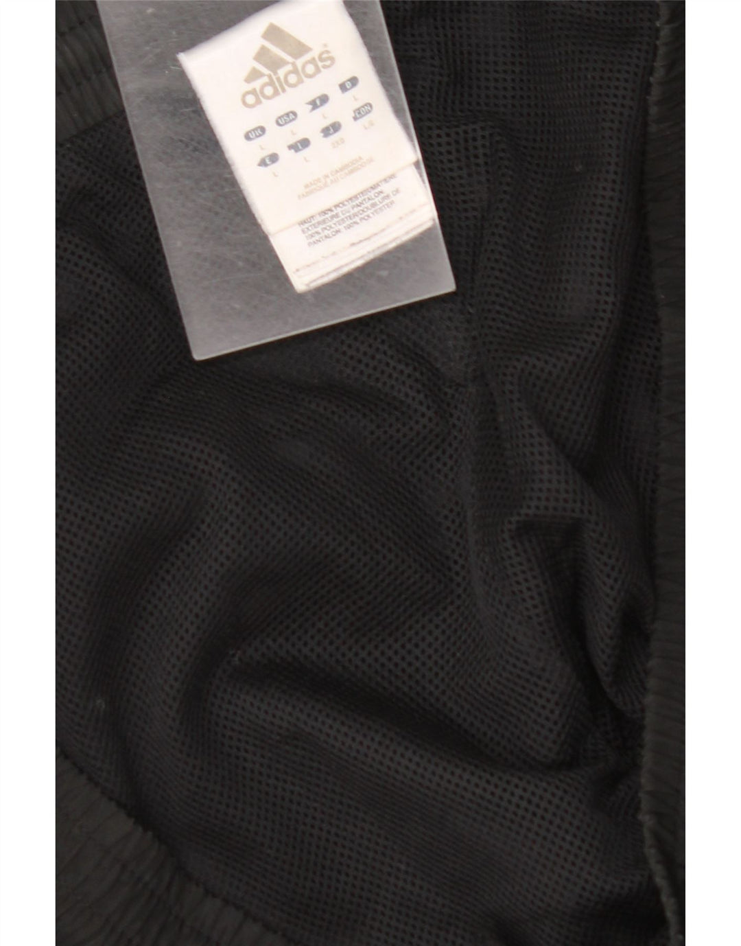 ADIDAS Mens Treino Calças Joggers Grande Poliéster Preto